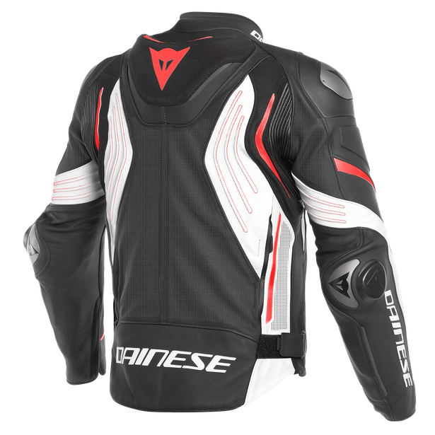 Dainese Super Speed 3 Performance Leather Jacket - Black/White 