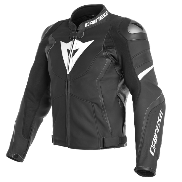 Dainese Avro 4 Leather Jacket -Black-Matt/Black-Matt/White