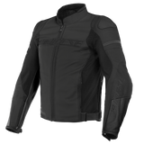 Dainese Agile Performance Leather Jacket - Black-Matt/Black-Matt/Black-Matt