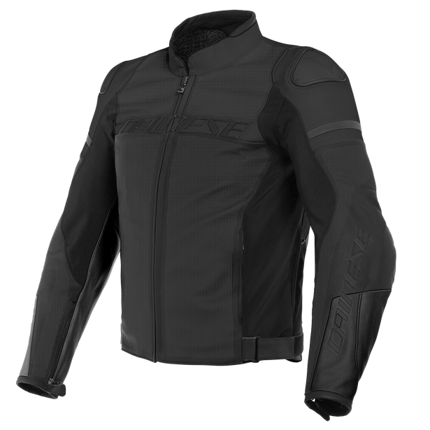 Dainese Agile Performance Leather Jacket - Black-Matt/Black-Matt/Black-Matt
