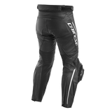 Dainese Delta 3 Performance Leather Pants - Black/Black/White