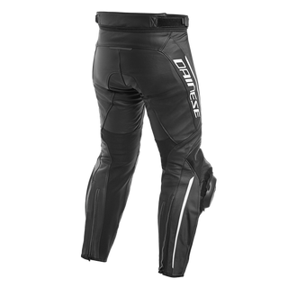 Dainese Delta 3 Performance Leather Pants - Black/Black/White