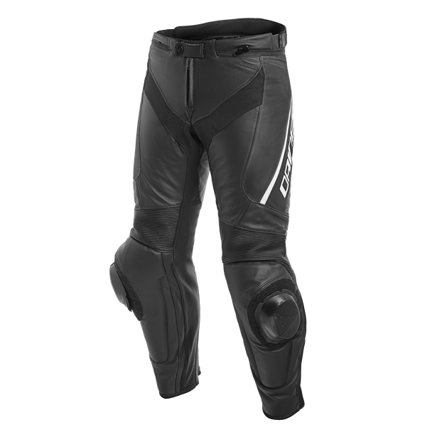 Dainese Delta 3 Performance Leather Pants - Black/Black/White