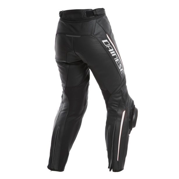 Dainese Delta 3 Lady Leather Pants - Black/Black/White