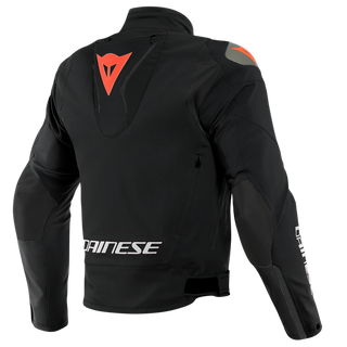 Dainese Indomita D-Dry Xt Jacket - Black-Matt/Black-Matt/Fluo-Red