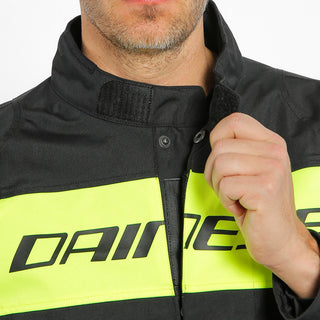 Dainese Saetta D-Dry Jacket - Blue/Fluro Yellow/Black