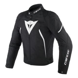 Dainese Avro D2 Textile Motorcycle Jacket - Black/Black/White