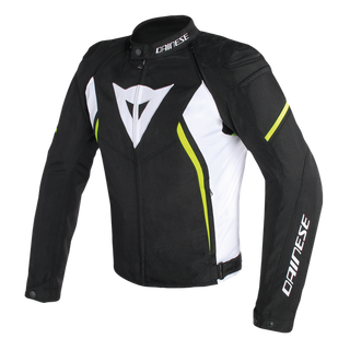 Dainese Avro D2 Textile Jacket - Black/White/Fluro Yellow