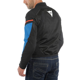 Dainese Air Frame D1 Textile Jacket - Black/Light Blue/Fluo-Red