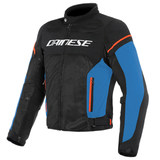 Dainese Air Frame D1 Textile Jacket - Black/Light Blue/Fluo-Red