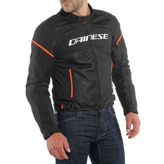 Dainese Air Frame D1 Textile Jacket - Black/White/Fluro Red