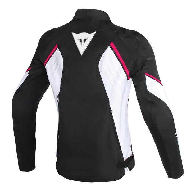 Dainese Avro D2 Lady Textile Jacket - Black/White/Fuchsia