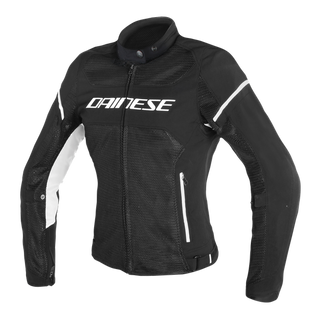 Dainese Air Frame D1 Lady Tex Jacket - Black/Black/White