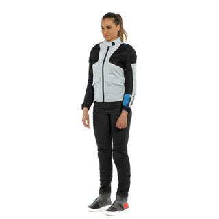 Dainese Air Tourer Lady Textile Jacket - Glacier Grey/Performance Blue/Black