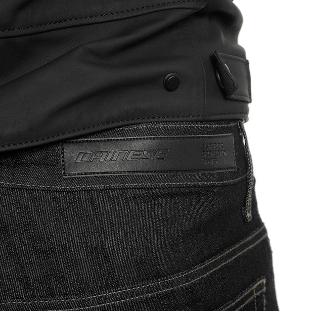 Dainese Denim Regular Textile Pants - Black