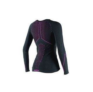 Dainese D-Core Thermo Lady Long Sleeve Tee - Black/Fuchsia