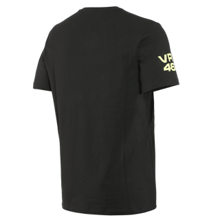 Dainese Vr46 Pit Lane T-Shirt - Black/Fluro-Yellow