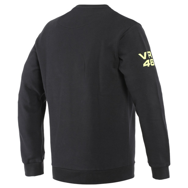 Dainese VR46 Team Sweatshirt - Black/Fluro-Yellow