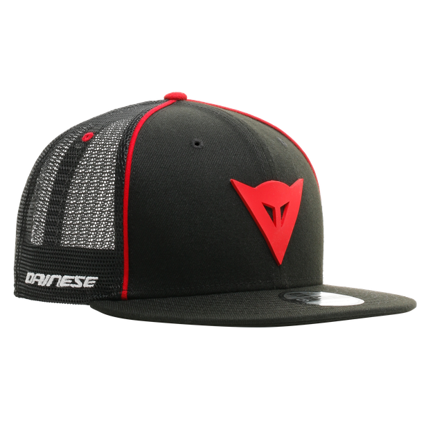 Dainese 9Fifty Trucker Snapback Cap - Black/Red