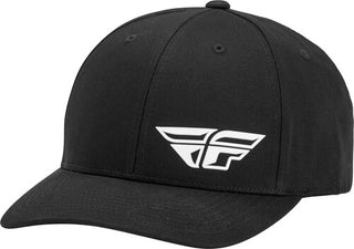 Fly Racing F-Wing Motorcycle Adult Hat - Black