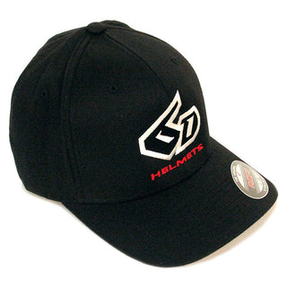 6D Flexfit Logo Hat - Black