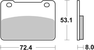 SBS FRICTION - Sinter Front Scooter Brake Pads - 215MS-