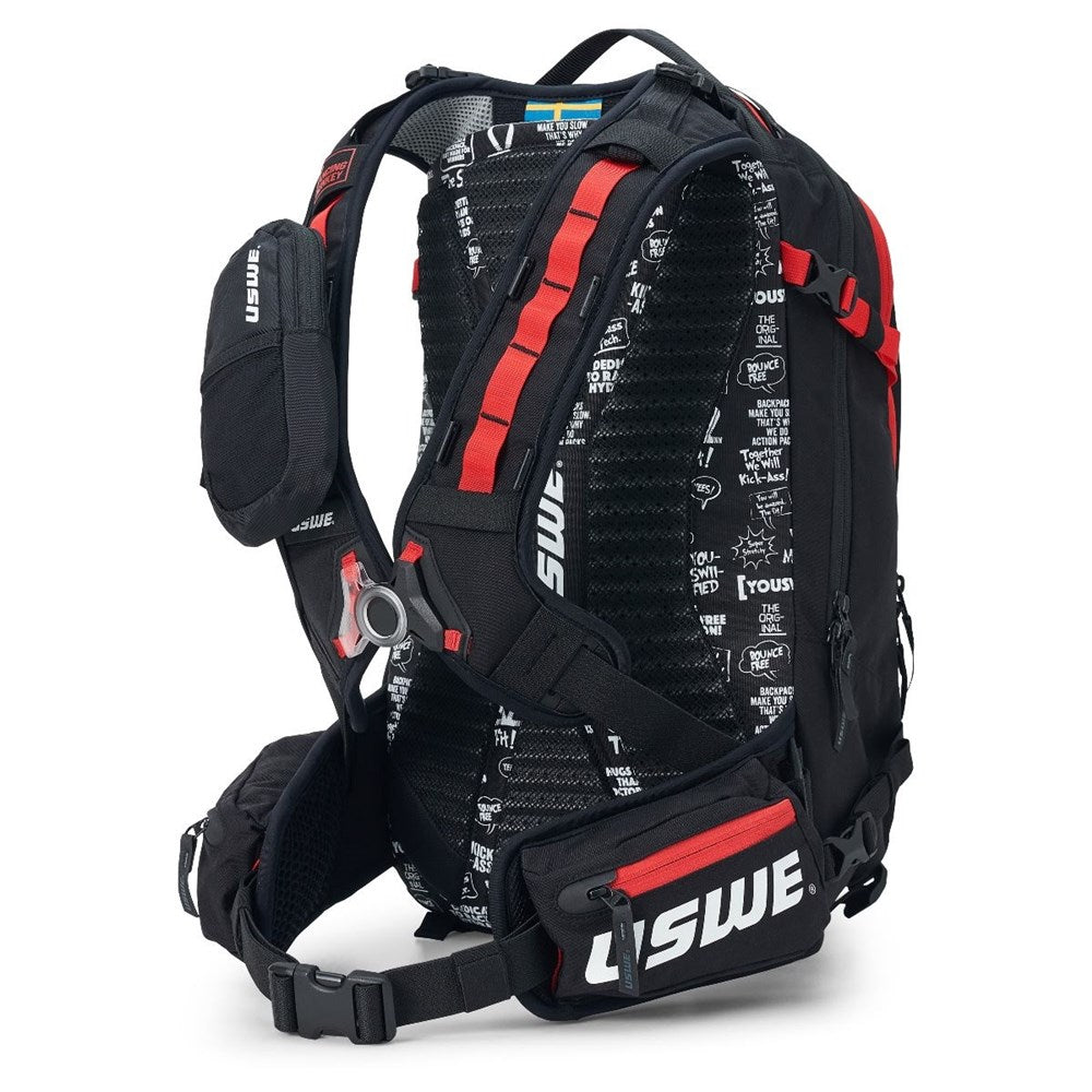 USWE 22 Core 16 Backpack With Hydration (Compatible Not Incl) - Black/Red