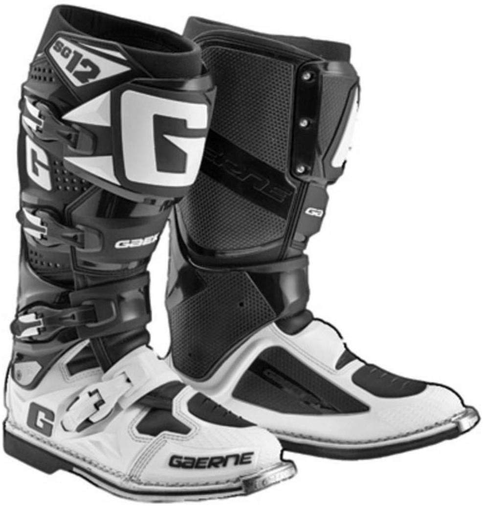Gaerne SG-12 Motorcycle Riding Boots - Black/White