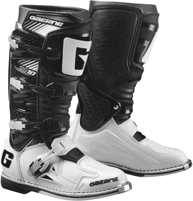 Gaerne SG-10 Motorcycle Riding Boots - Black/White