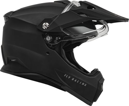Fly Racing Trekker Solid Helmet - Matt Black