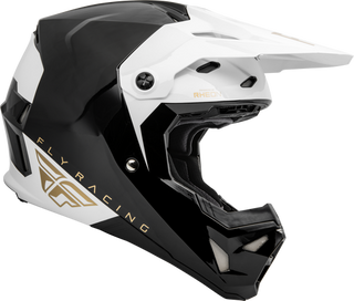 Fly Racing Youth Formula CP Slant Helmet - Black/White/Gold