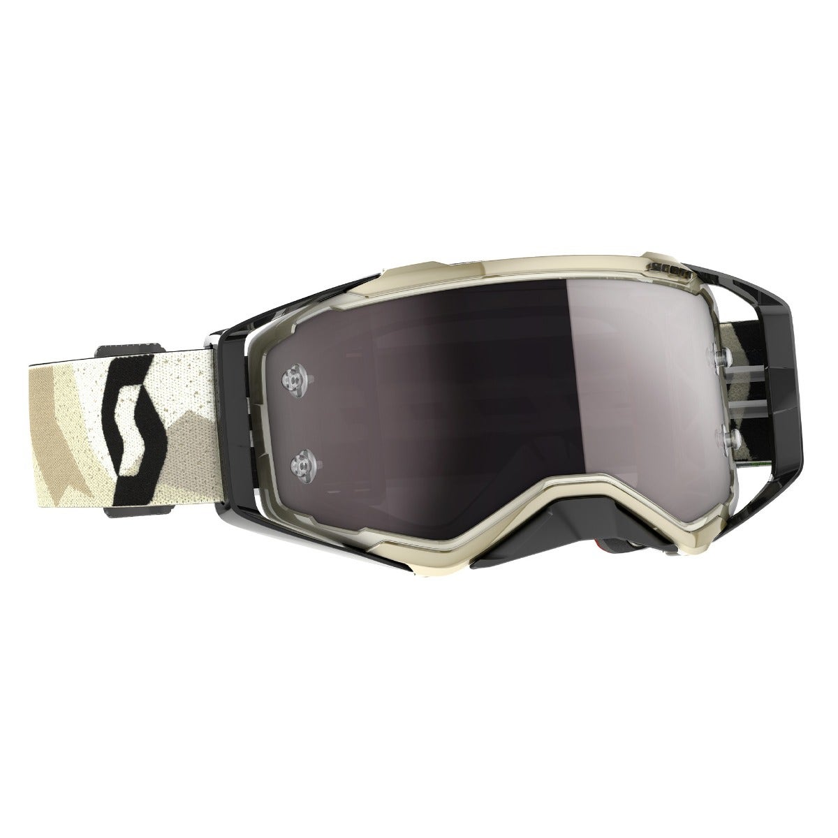 Scott Prospect Goggle Beige/Black/Silver Chrome Lens