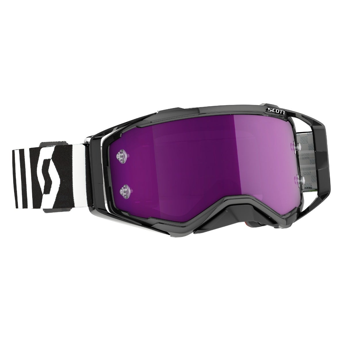 Scott Prospect Goggle Black/White/Purple Chrome Lens