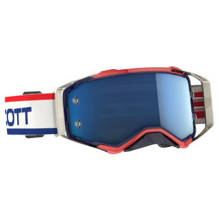 Scott Prospect Goggle White/Blue/Blue Chrome Lens