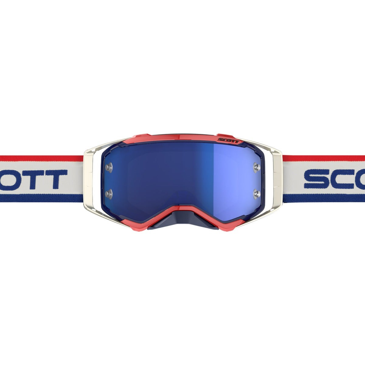 Scott Prospect Goggle White/Blue/Blue Chrome Lens