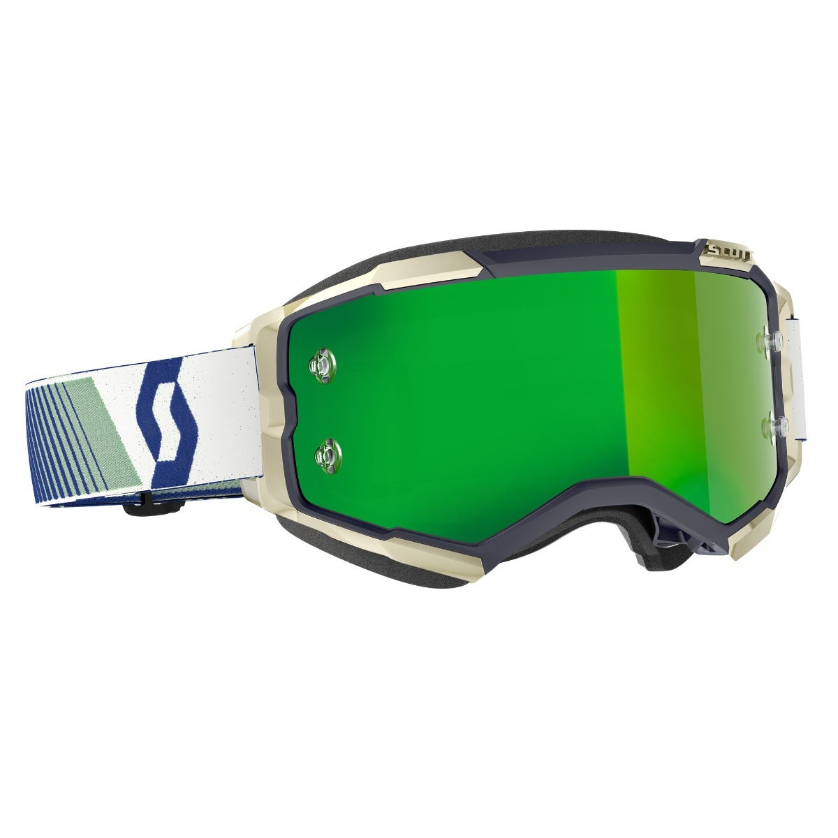 Scott Fury Goggle Blue/Green/Green Chrome Lens