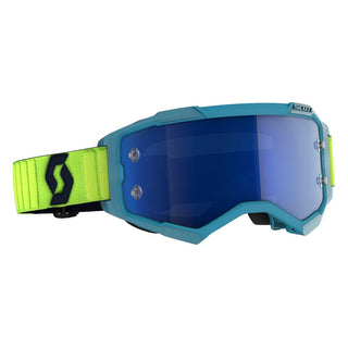 Scott Goggle Fury Teal Blue/Neon Yellow Elec Blue Chrome