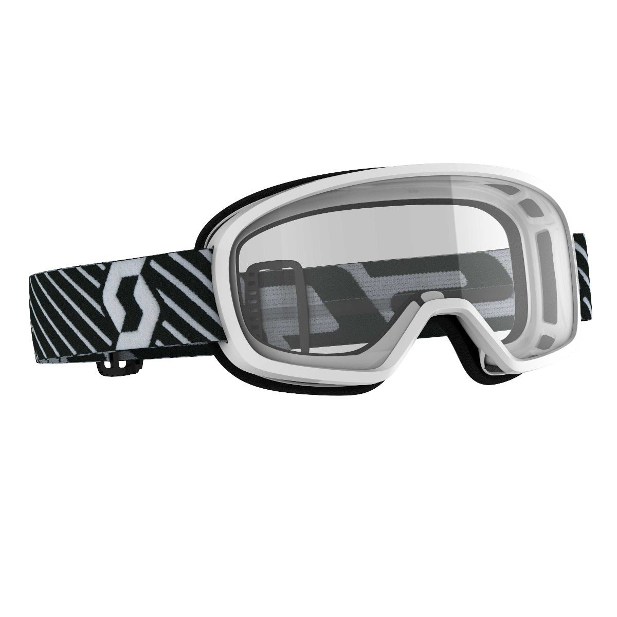 Scott Youth Buzz MX Goggle White/Clear Lens