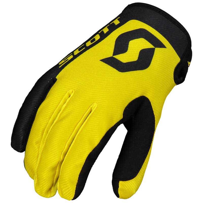 Scott YOUTH 350 Race 2020 Glove Black/Bright Yellow