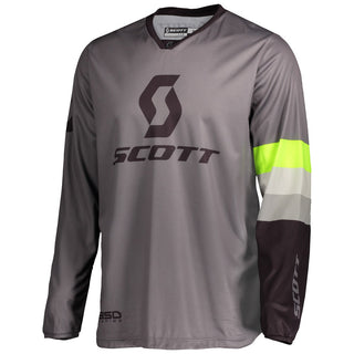 Scott 350 Track Jersey Grey/Bright Yellow