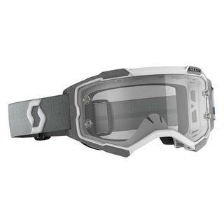 Scott Fury Clear Lens Goggle White/Grey/Clear Lens