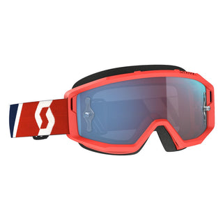 Scott Primal Goggle Red/Blue/Electric Blue Chrome Lens