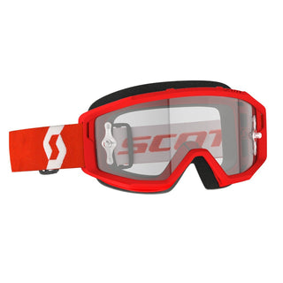 Scott Primal Clear Lens Goggle Red/White/Clear Lens