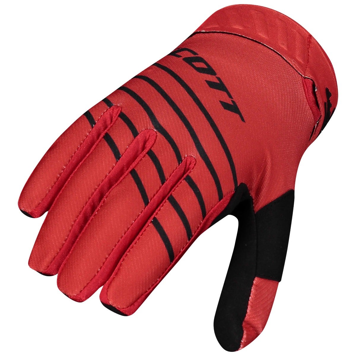 Scott 450 Angled Glove BLK/RED