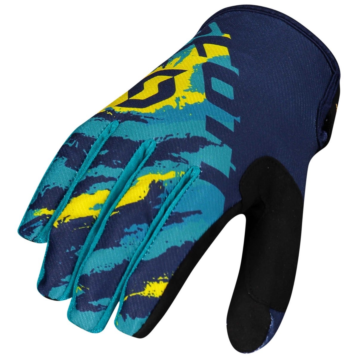 Scott 350 Fury Glove Blue/Yellow