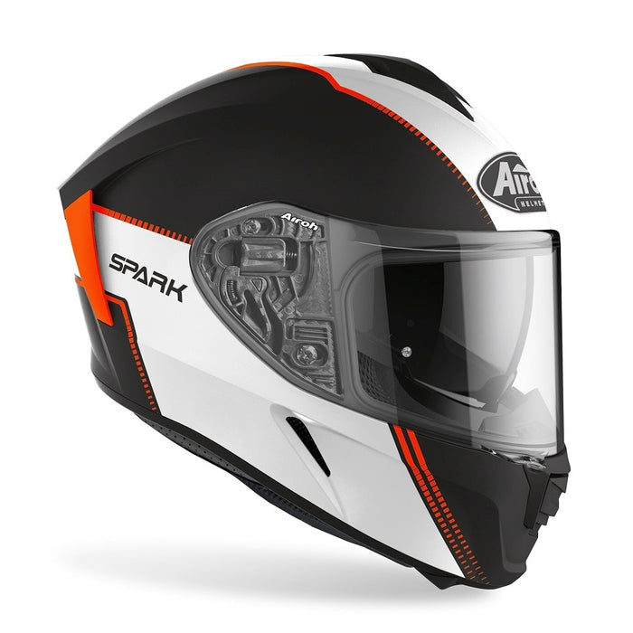 Airoh Spark Flow Motorcycle Helmet -  Orange Matte