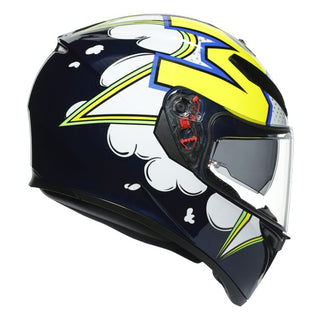 AGV K3 SV Bubble Blue/White/Fluro