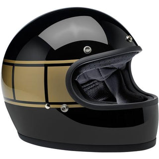 Biltwell Gringo ECE Motorcycle Helmet - Gloss Black Holeshot