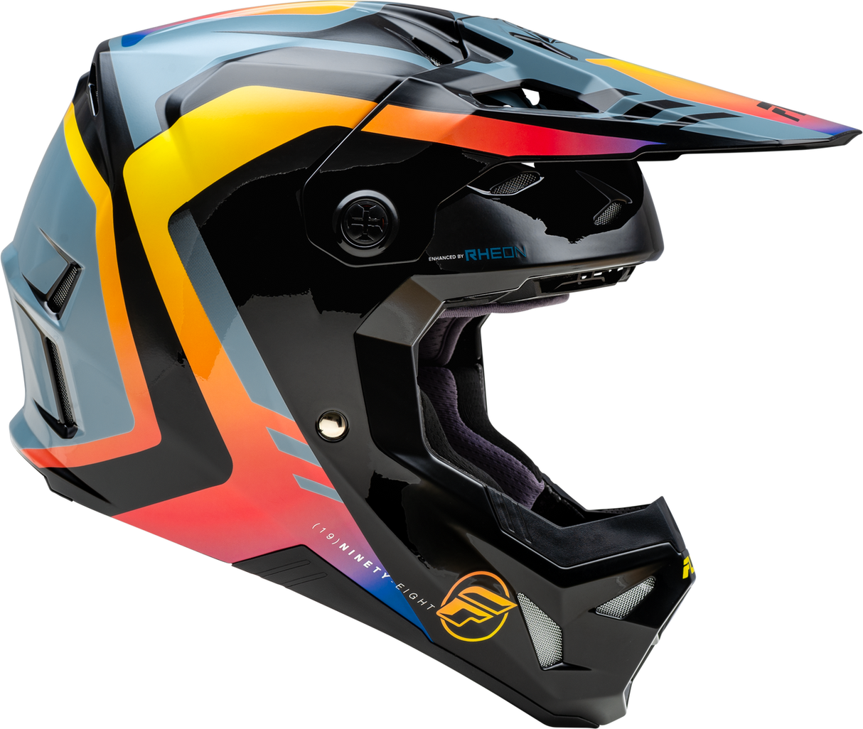 Fly Racing Formula Cp Krypton Helmet - Grey/Black Electric Fade