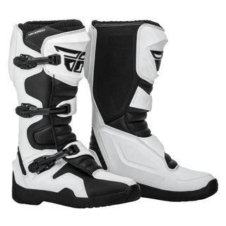 Fly Racing Maverik Motorcycle Boots - White/Black